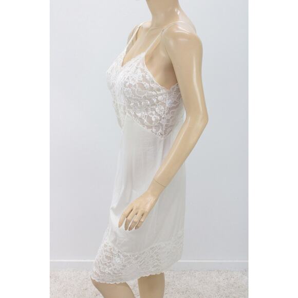 Vintage Vanity Fair Wrap Around Lace Full Slip size 36 Long Creamy White - Picture 5 of 13